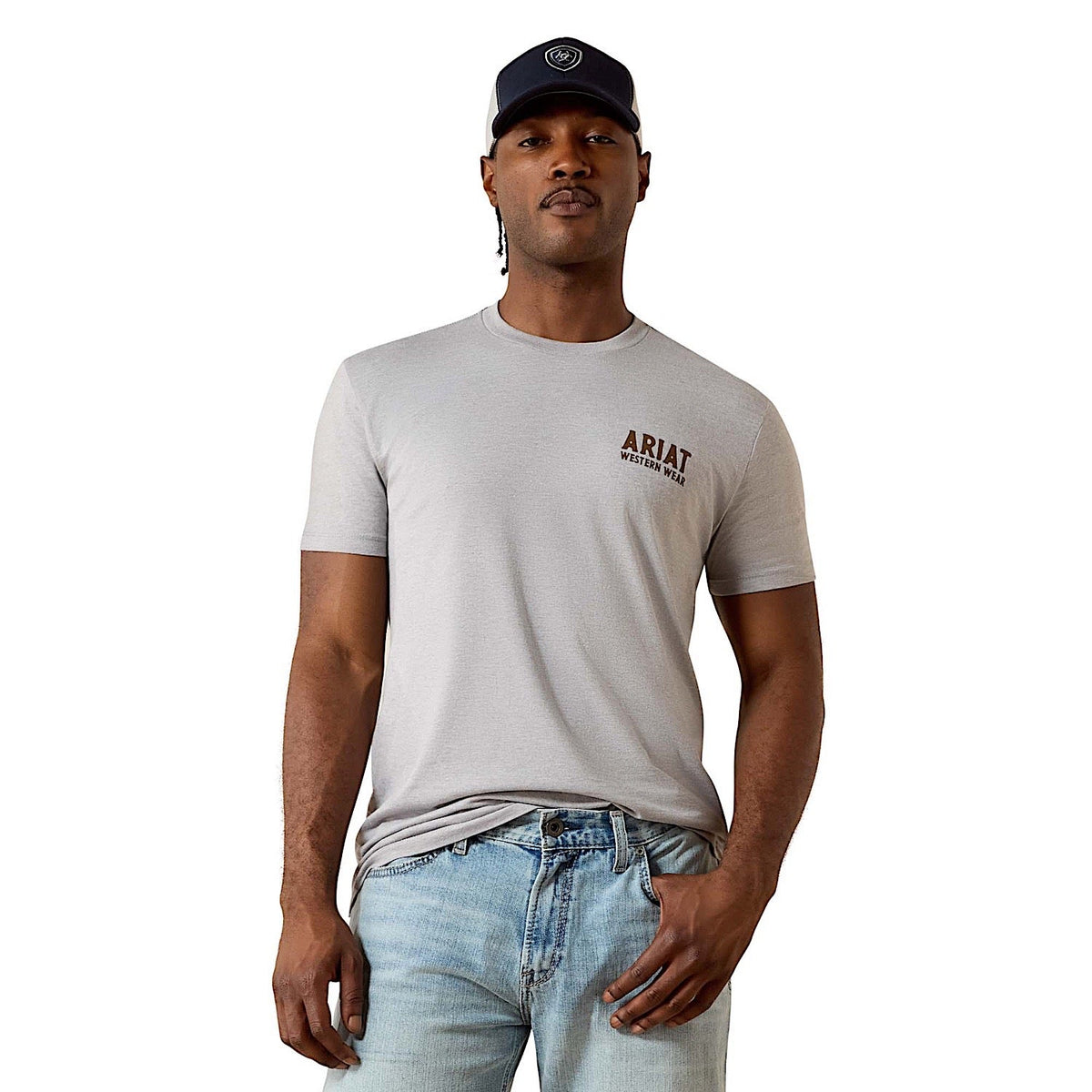 Ariat Men’s Outline Shop T-Shirt - Pewter