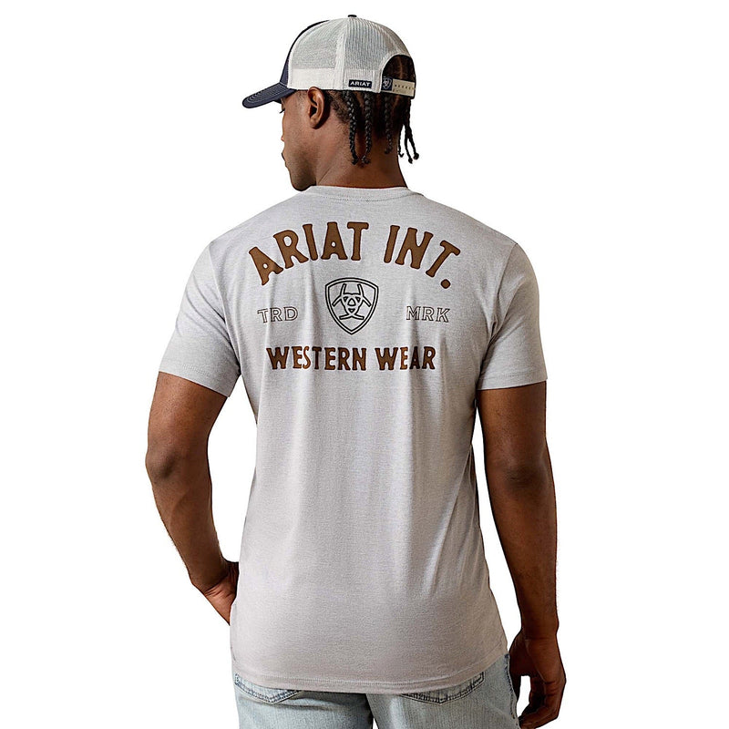 Ariat Men’s Outline Shop T-Shirt - Pewter