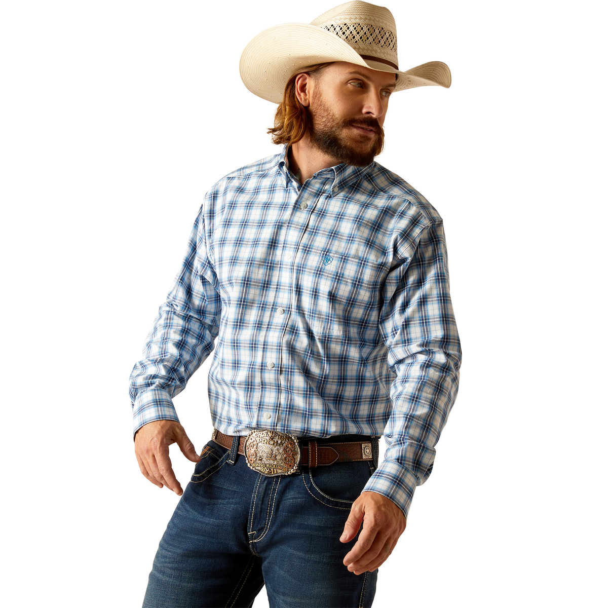 Ariat Men’s Pro Phoenix Long Sleeve Shirt - Blue