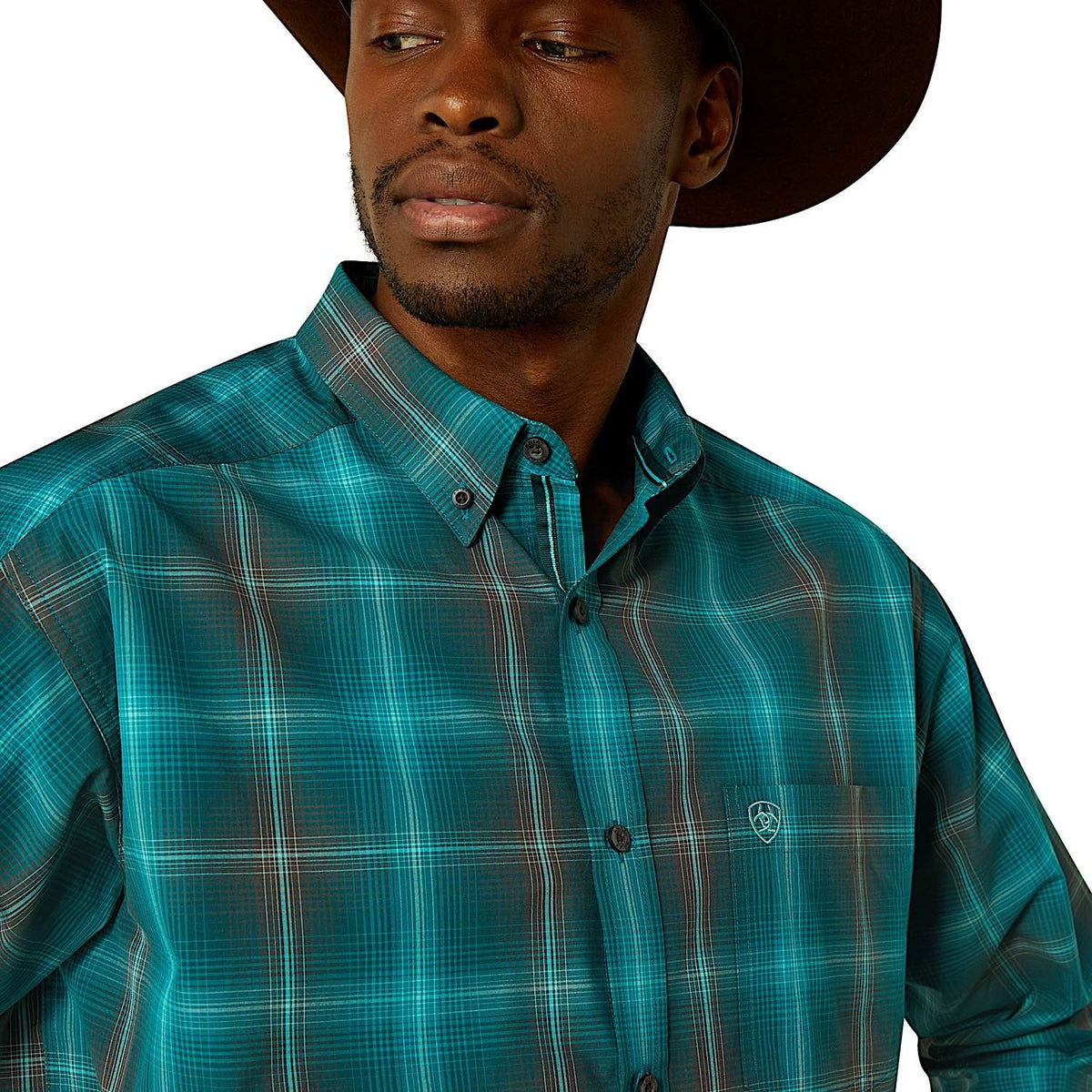Ariat Mens Pro Series Bear Classic Fit Shirt - Dark Teal