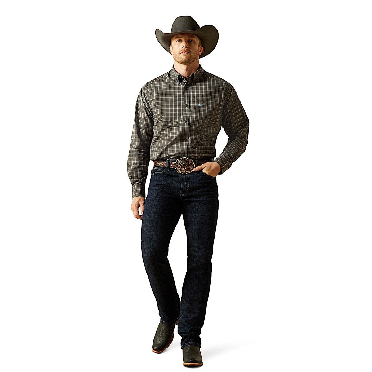 Ariat Mens Pro Series Benjamin Classic Fit Shirt - Black