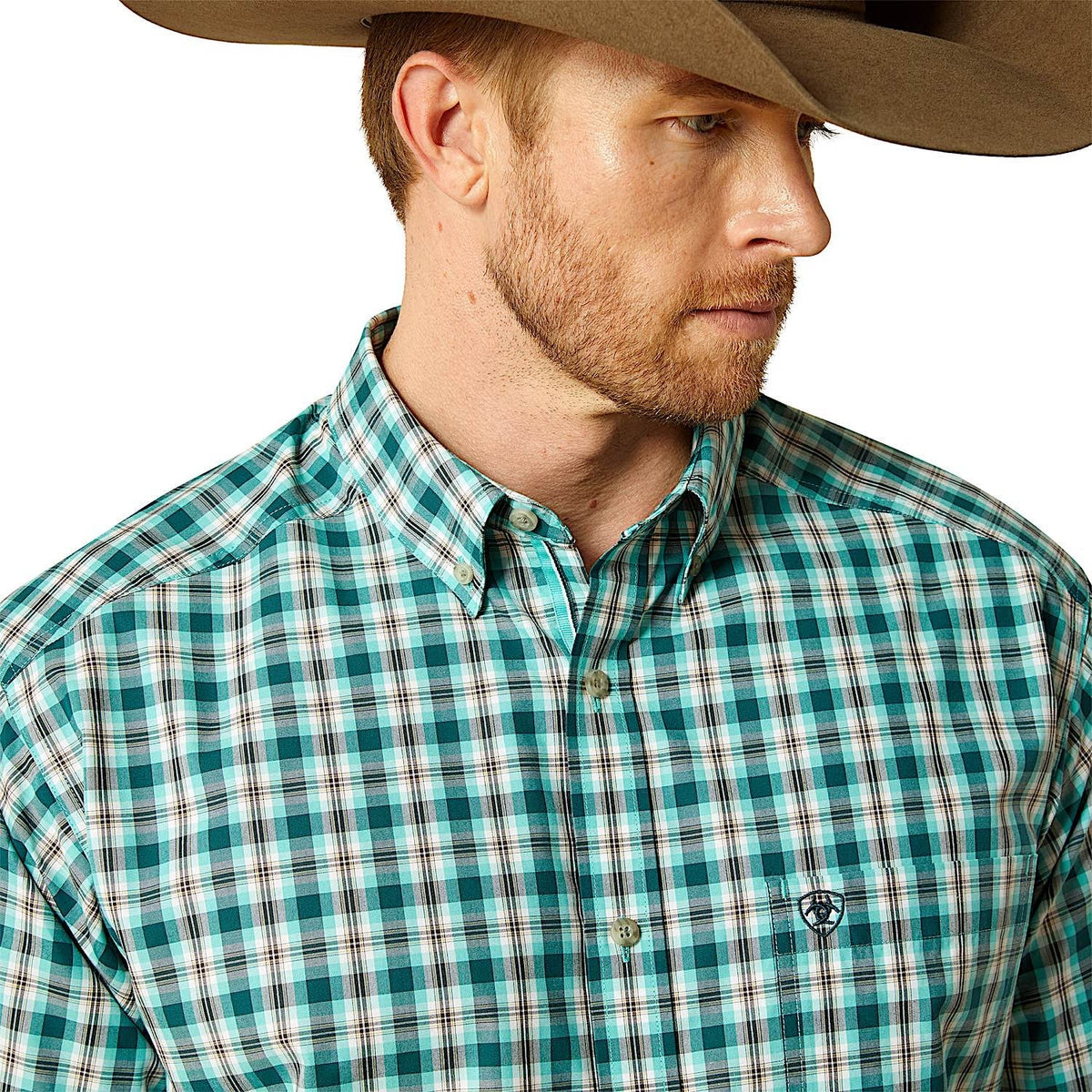 Ariat Mens Pro Series Brayden Classic Fit Shirt - Teal