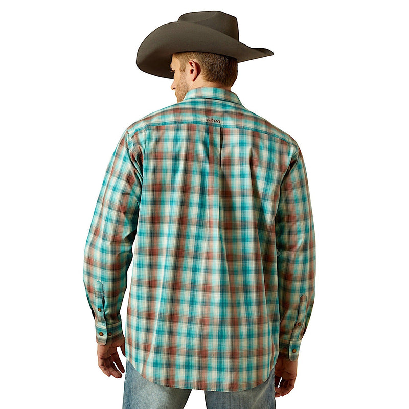 Ariat Mens Pro Series Brooklyn Classic Fit Shirt - Aqua Blue