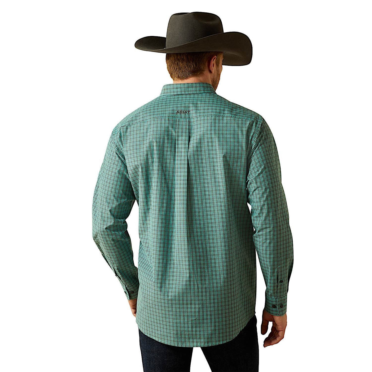 Ariat Mens Pro Series Brooks Classic Fit Shirt - Aqua Blue