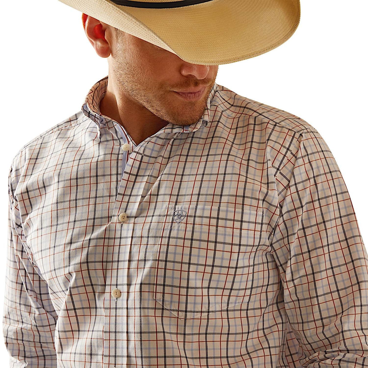 Ariat Men’s Pro Series Dan Classic Fit Shirt - White