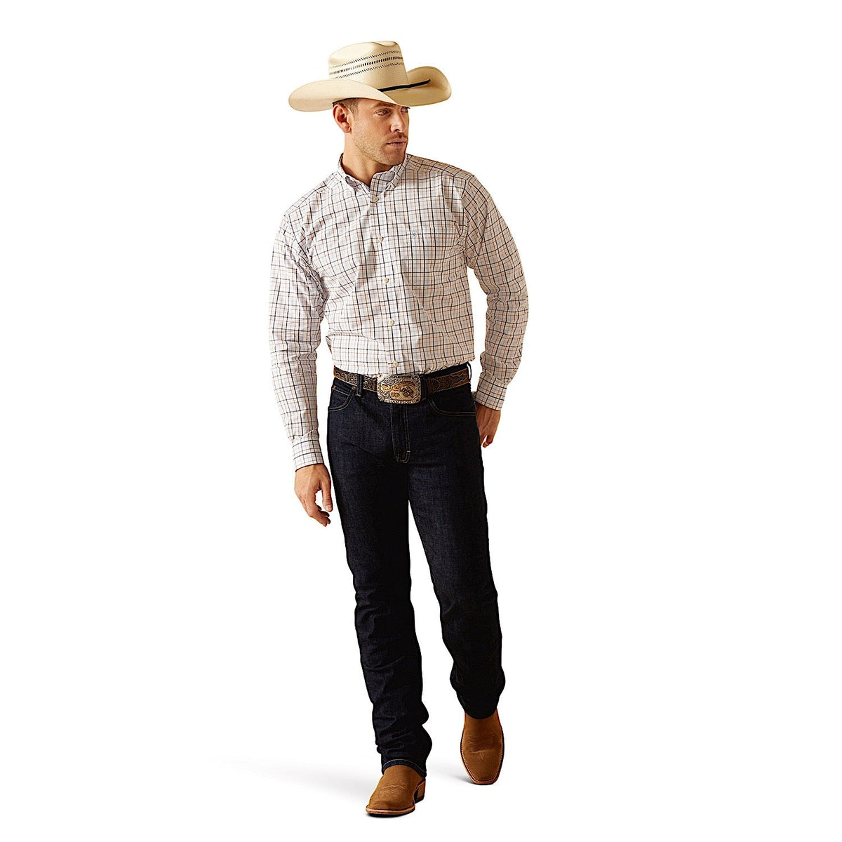 Ariat Men’s Pro Series Dan Classic Fit Shirt - White
