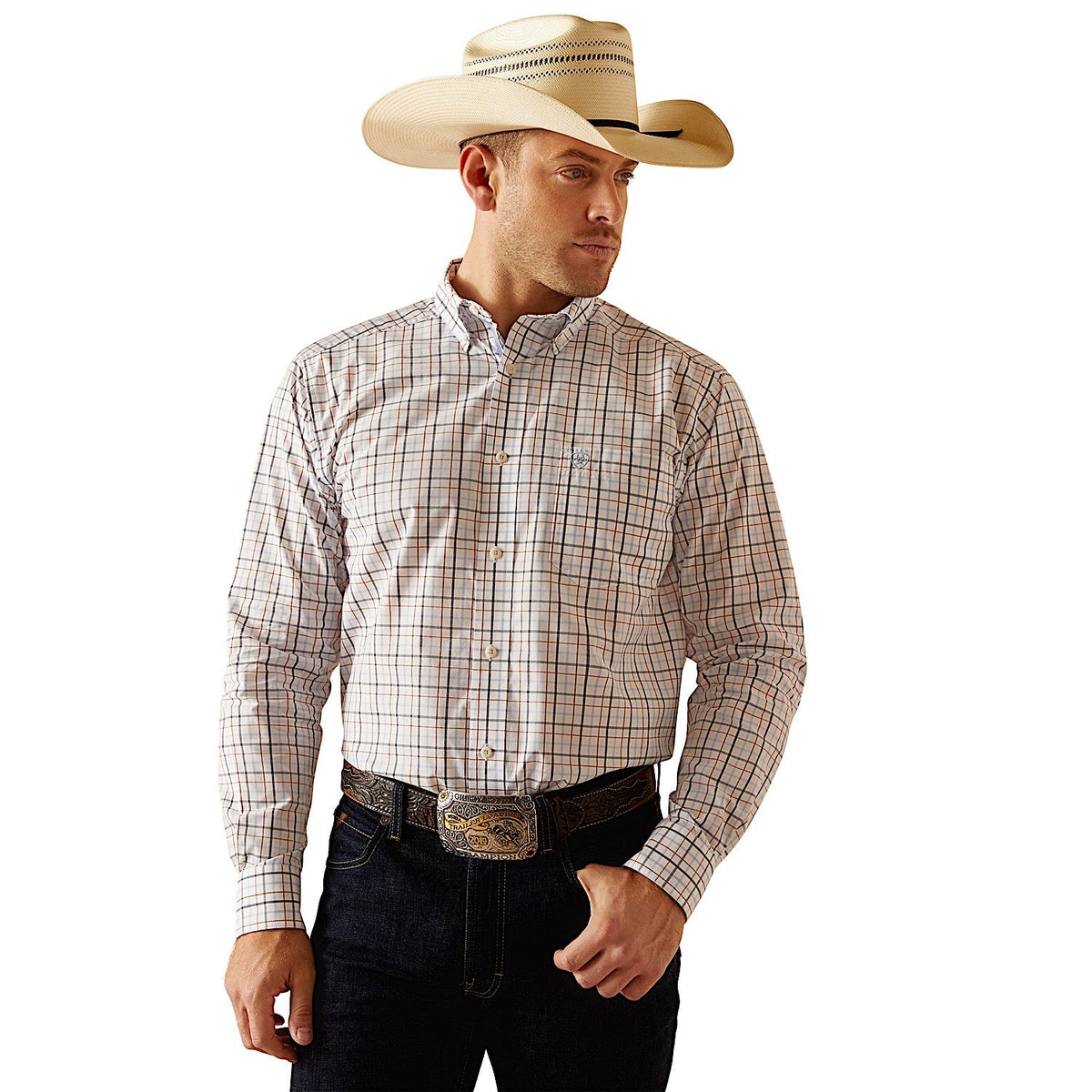 Ariat Men’s Pro Series Dan Classic Fit Shirt - White