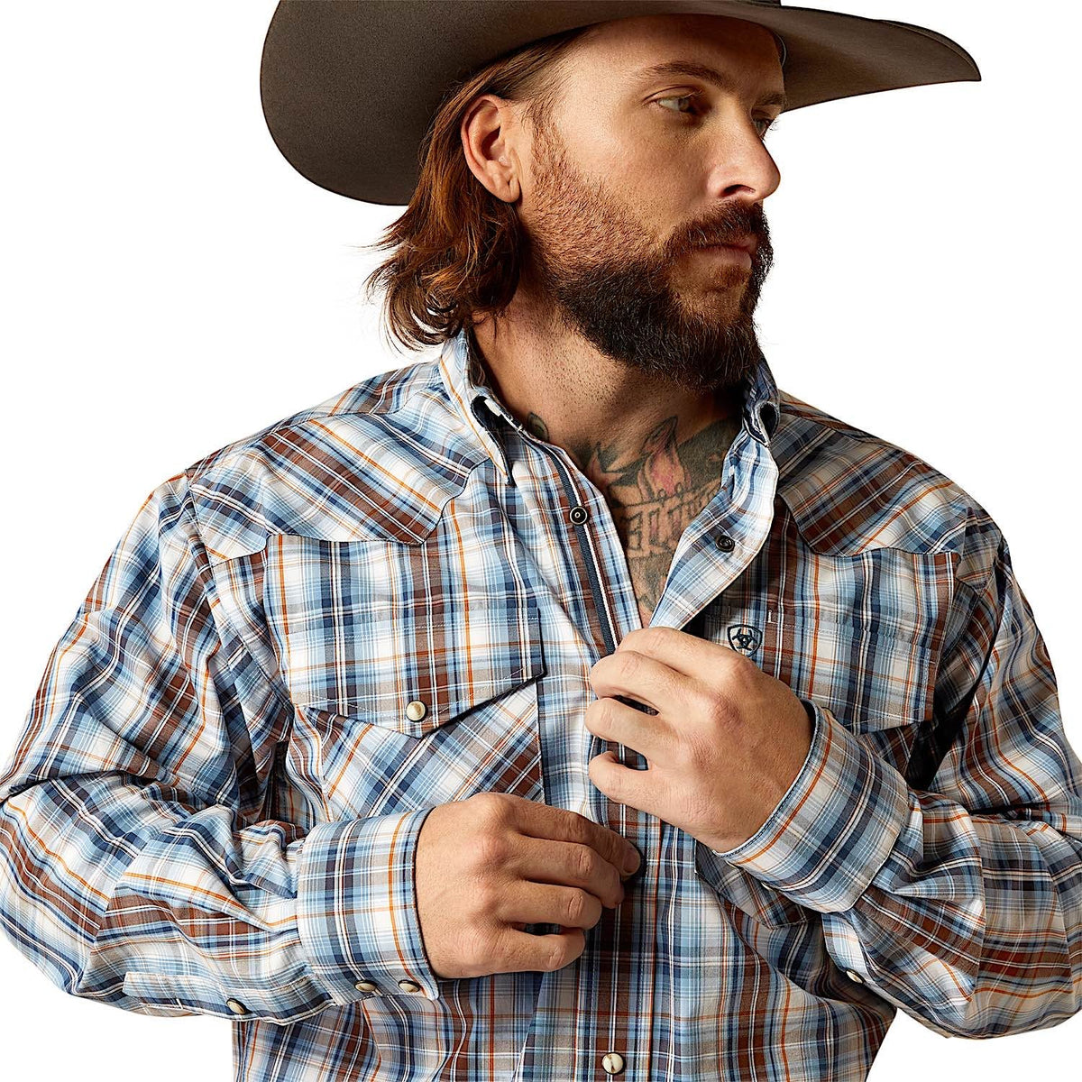 Ariat Men’s Pro Series Ryland Snap Shirt - Blue
