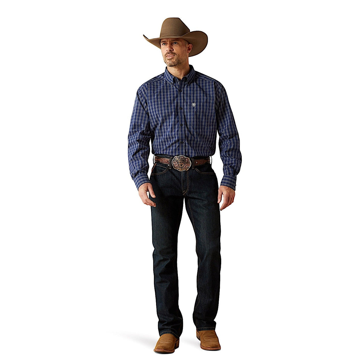 Ariat Mens Pro Series Sawyer Shirt - Dark Blue
