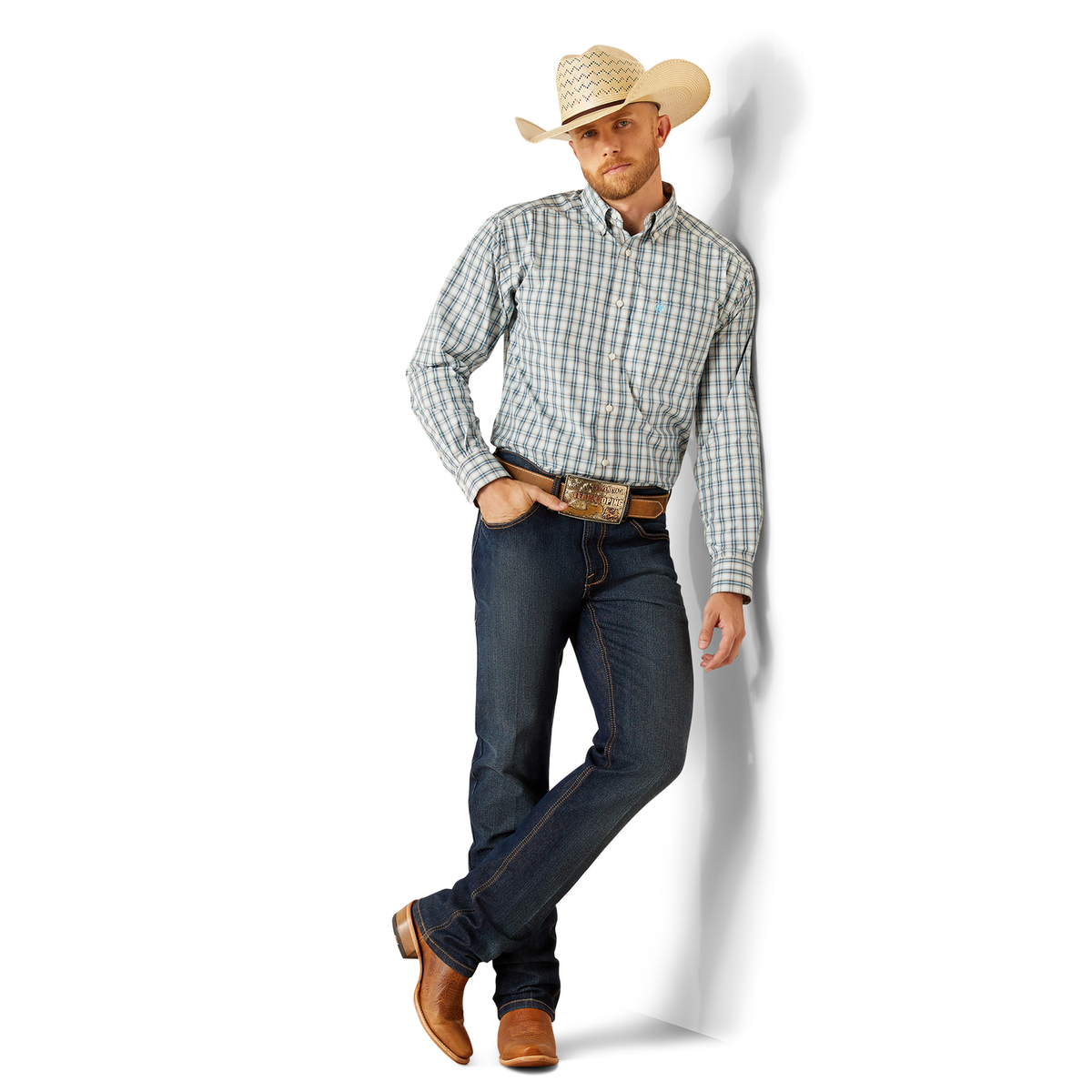Ariat Mens Pro Series Shelton Shirt - Khaki