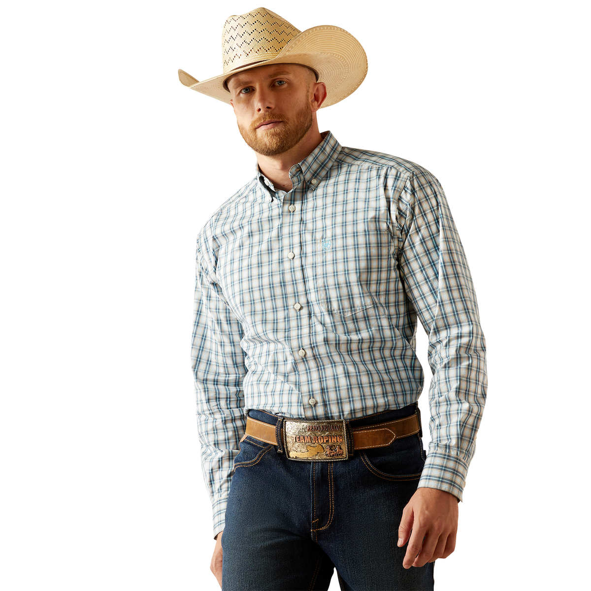 Ariat Mens Pro Series Shelton Shirt - Khaki