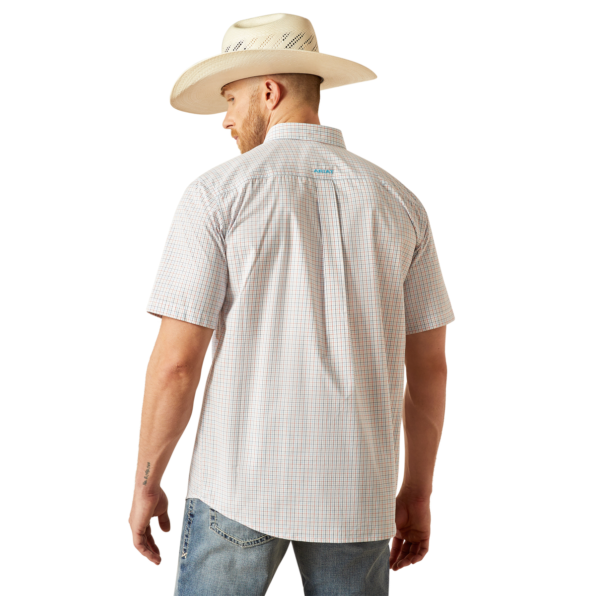 Ariat Mens Pro Series Simon Short Sleeve Shirt - White