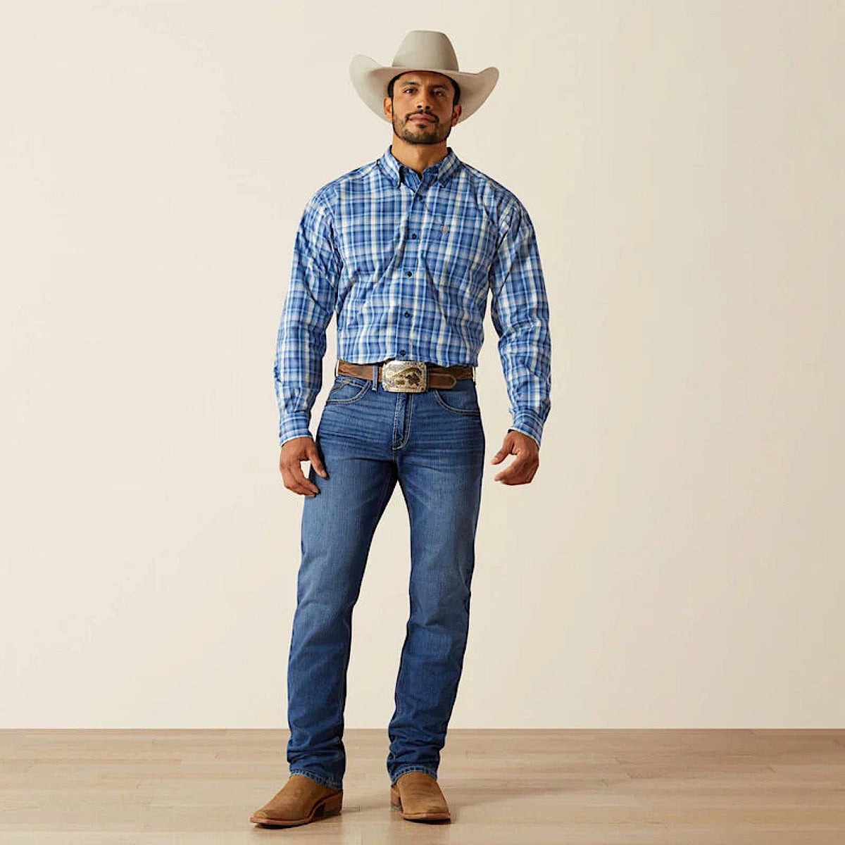 Ariat Mens Pro Series Soloman Shirt - Royal Blue