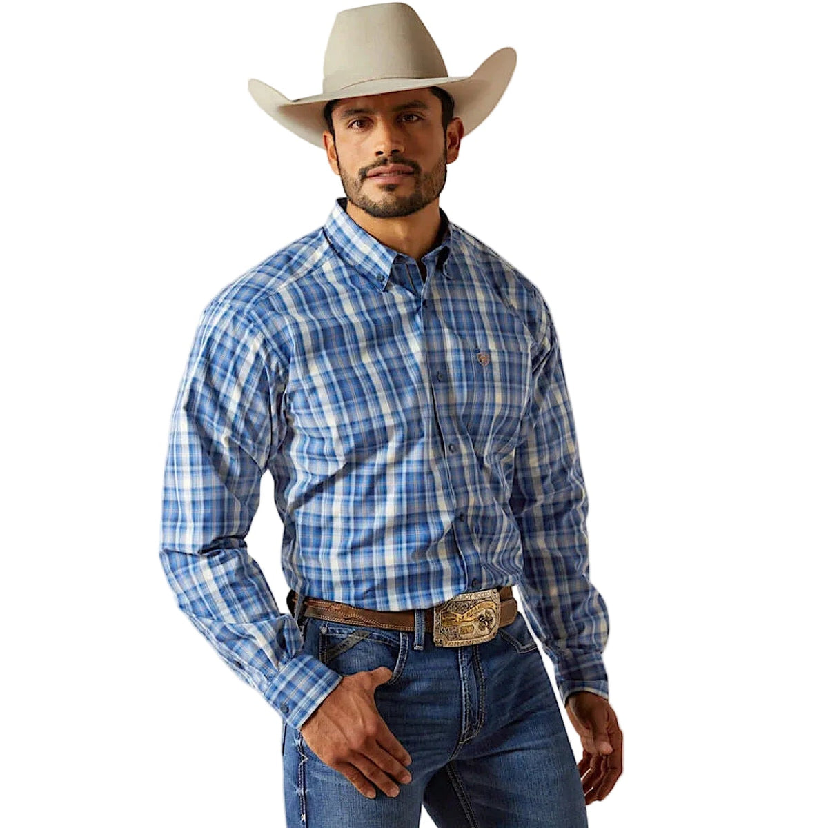 Ariat Mens Pro Series Soloman Shirt - Royal Blue