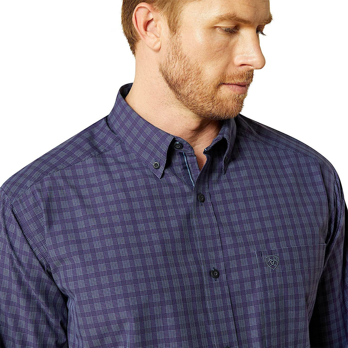 Ariat Mens Pro Series Tate Classic Fit Shirt - Navy