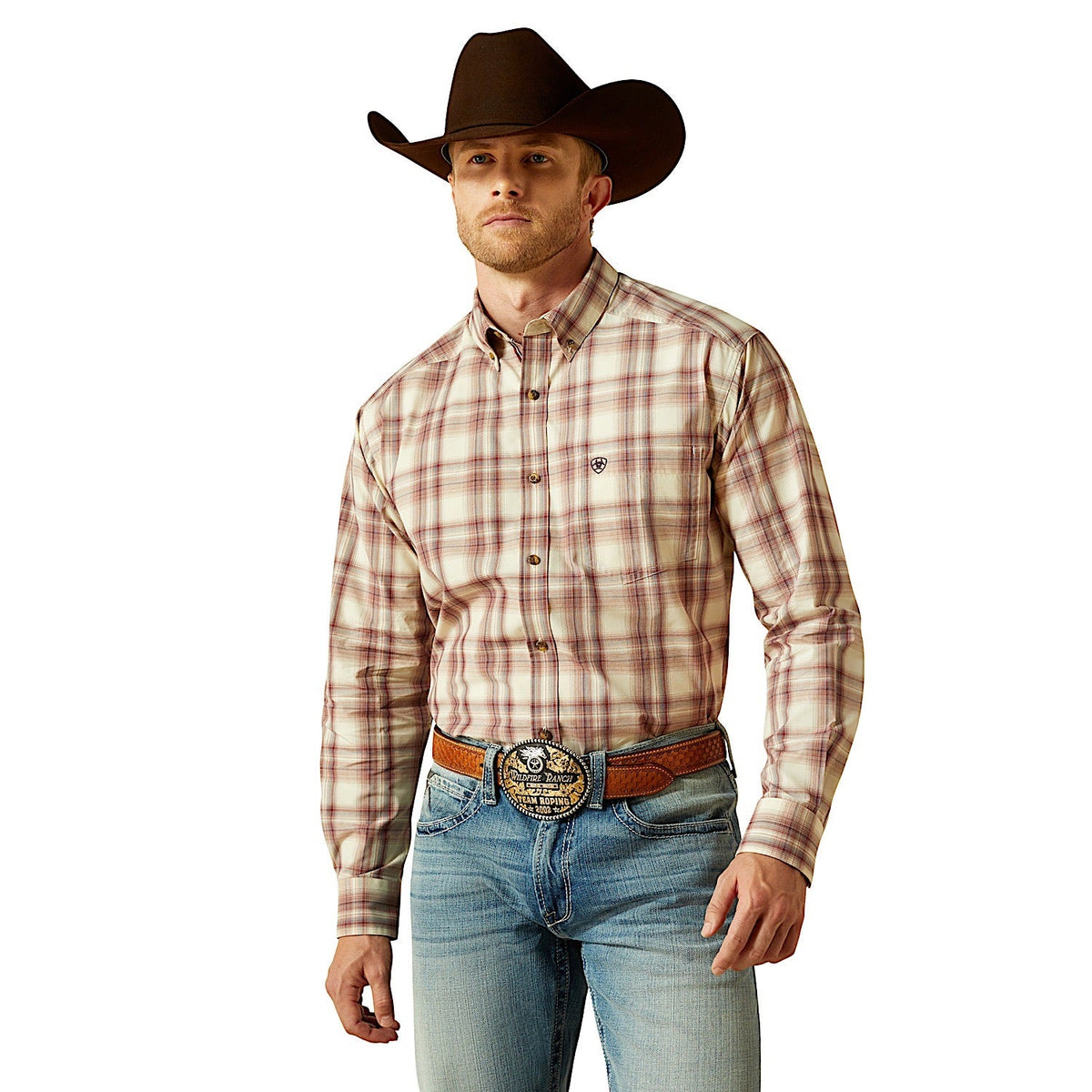 Ariat Mens Pro Series Tobias Classic Fit Shirt - Cream