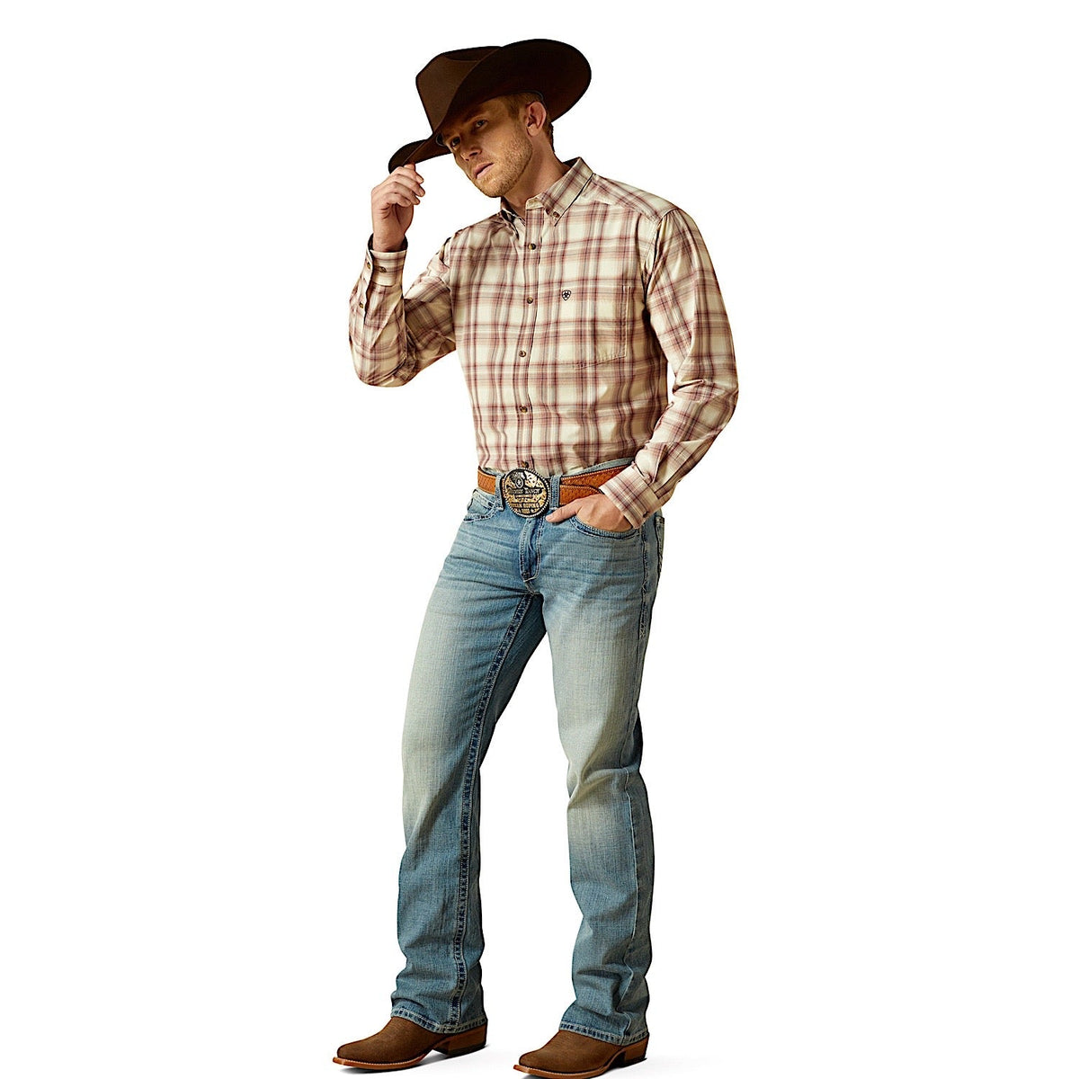 Ariat Mens Pro Series Tobias Classic Fit Shirt - Cream
