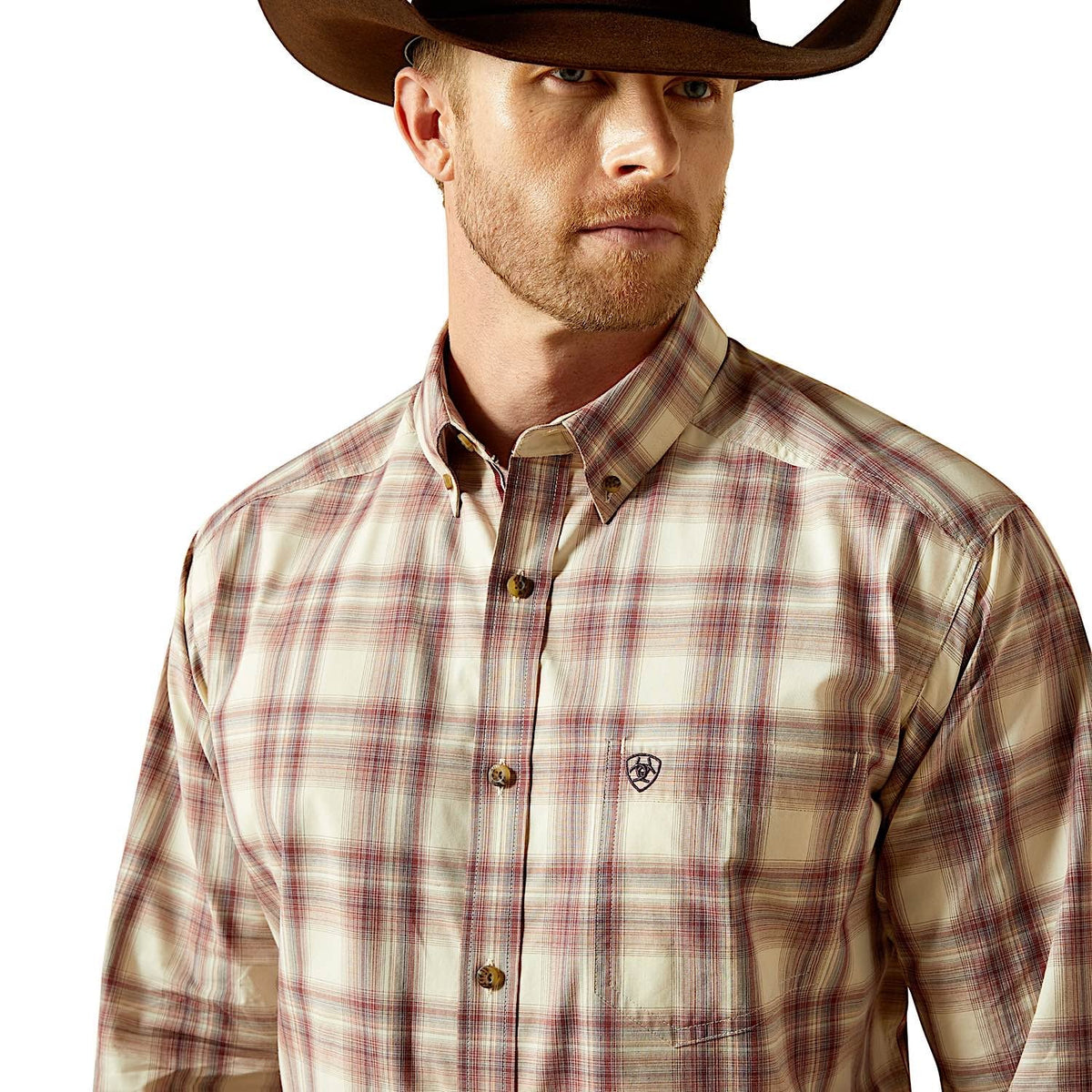 Ariat Mens Pro Series Tobias Classic Fit Shirt - Cream