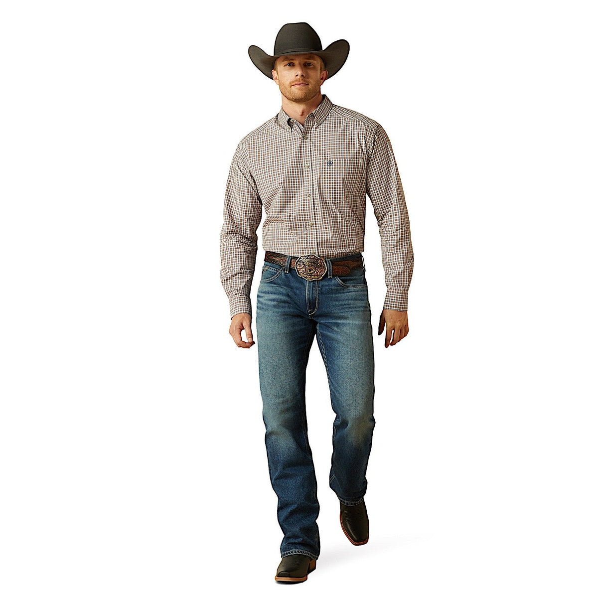 Ariat Mens Pro Series Trevor Classic Fit Shirt - Burgundy