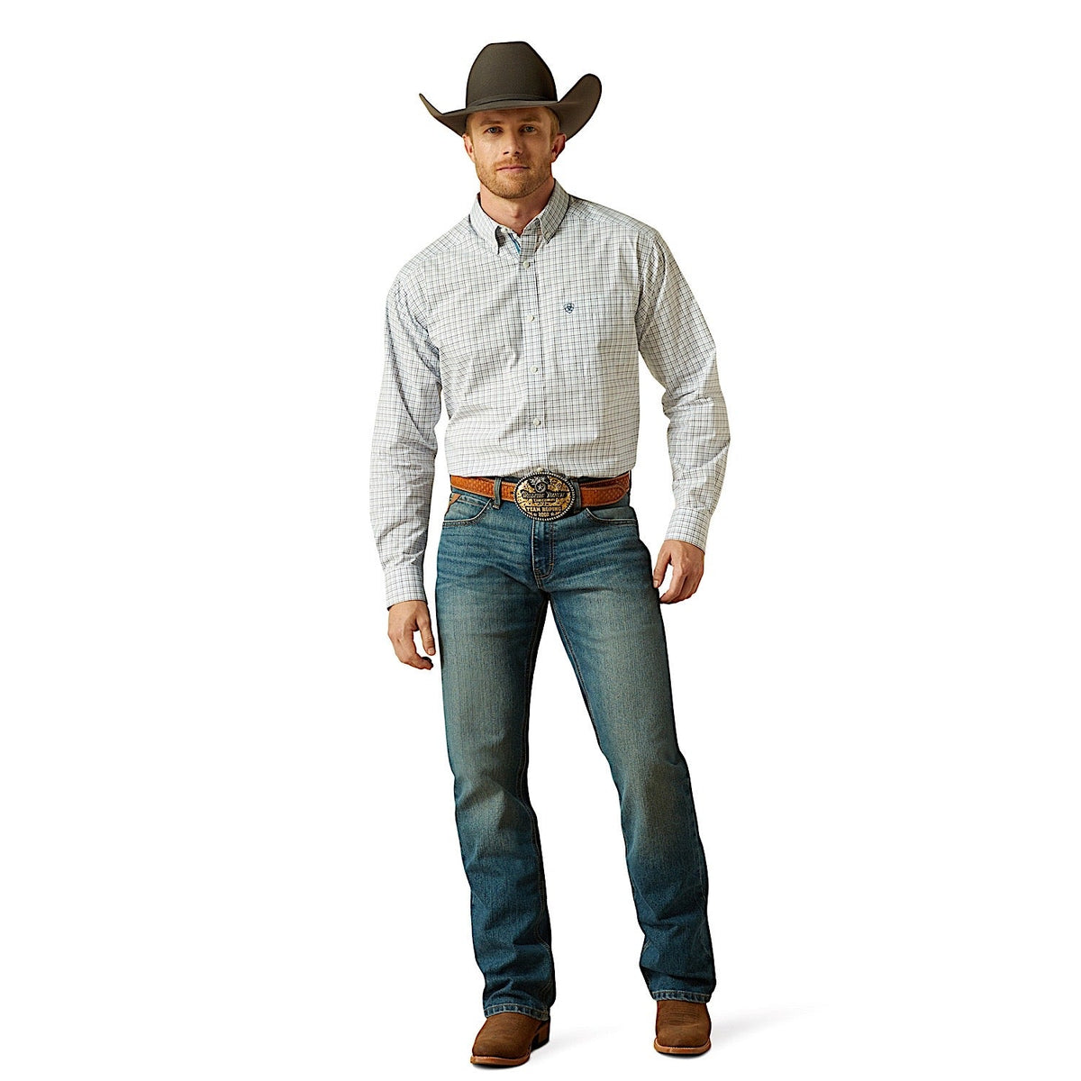 Ariat Mens Pro Series Tristan Classic Fit Shirt - White