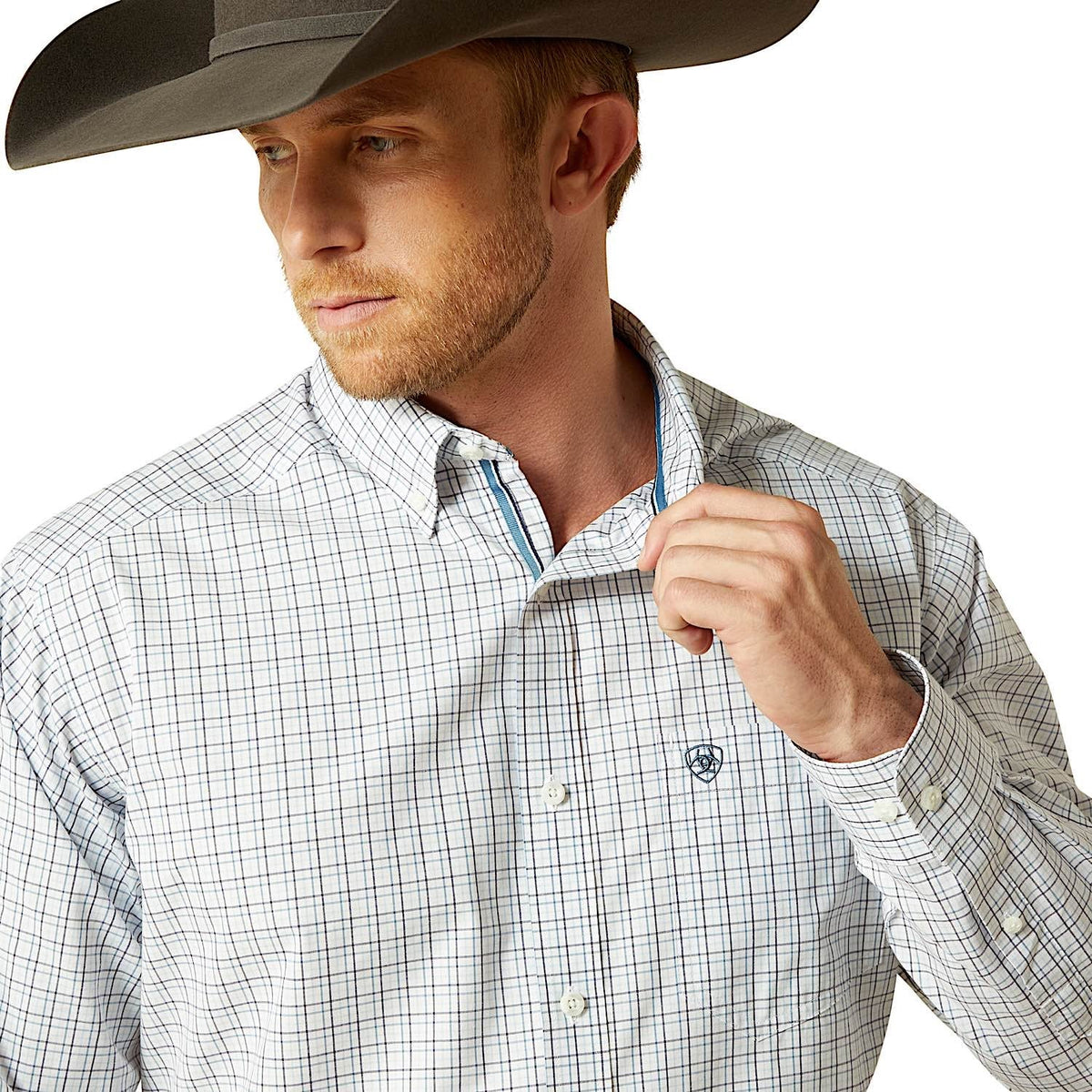 Ariat Mens Pro Series Tristan Classic Fit Shirt - White