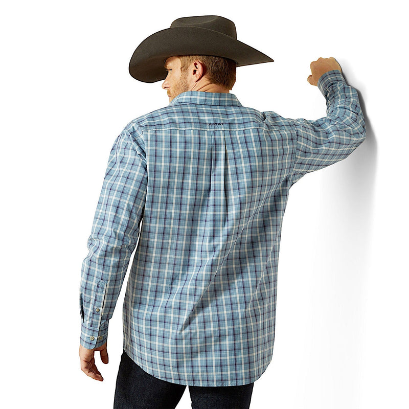 Ariat Mens Pro Series Troy Classic Fit Shirt - Blue