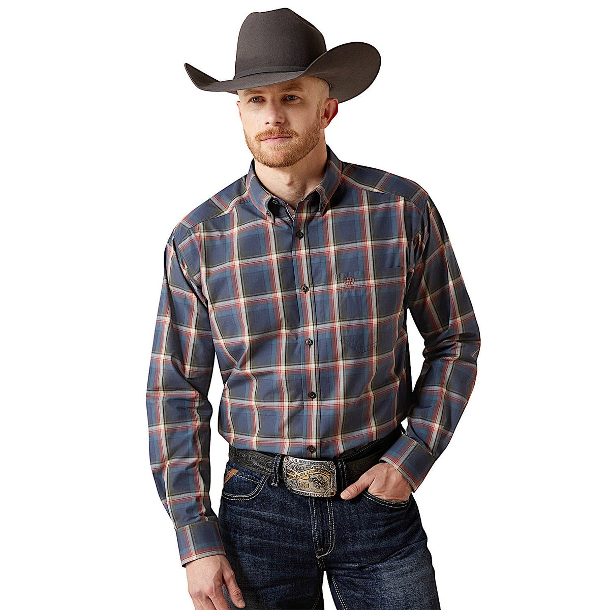 Ariat Men’s Pro Series Ward Classic Fit Shirt - Navy