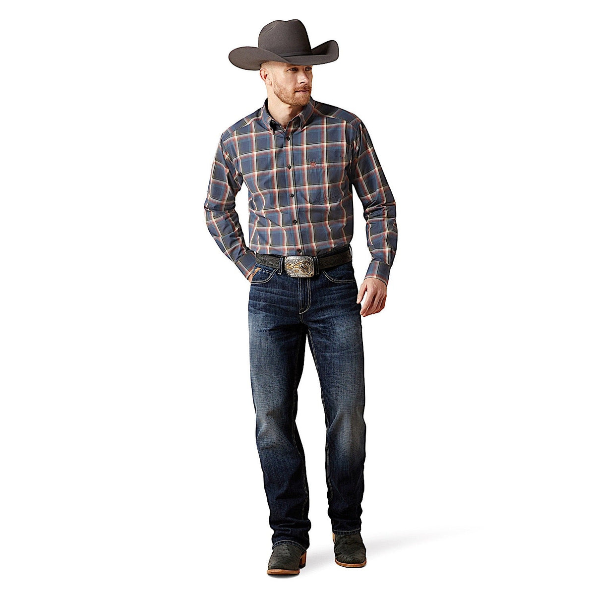 Ariat Men’s Pro Series Ward Classic Fit Shirt - Navy