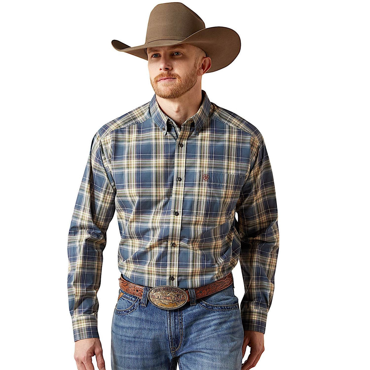 Ariat Men’s Pro Series Welch Classic Fit Shirt - Dark Blue