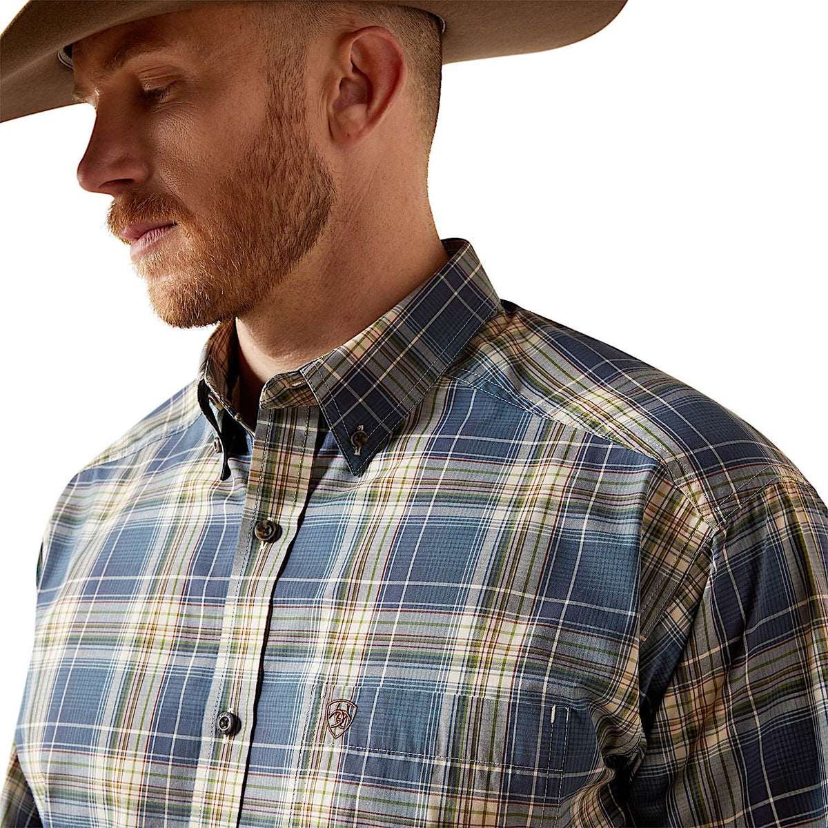Ariat Men’s Pro Series Welch Classic Fit Shirt - Dark Blue