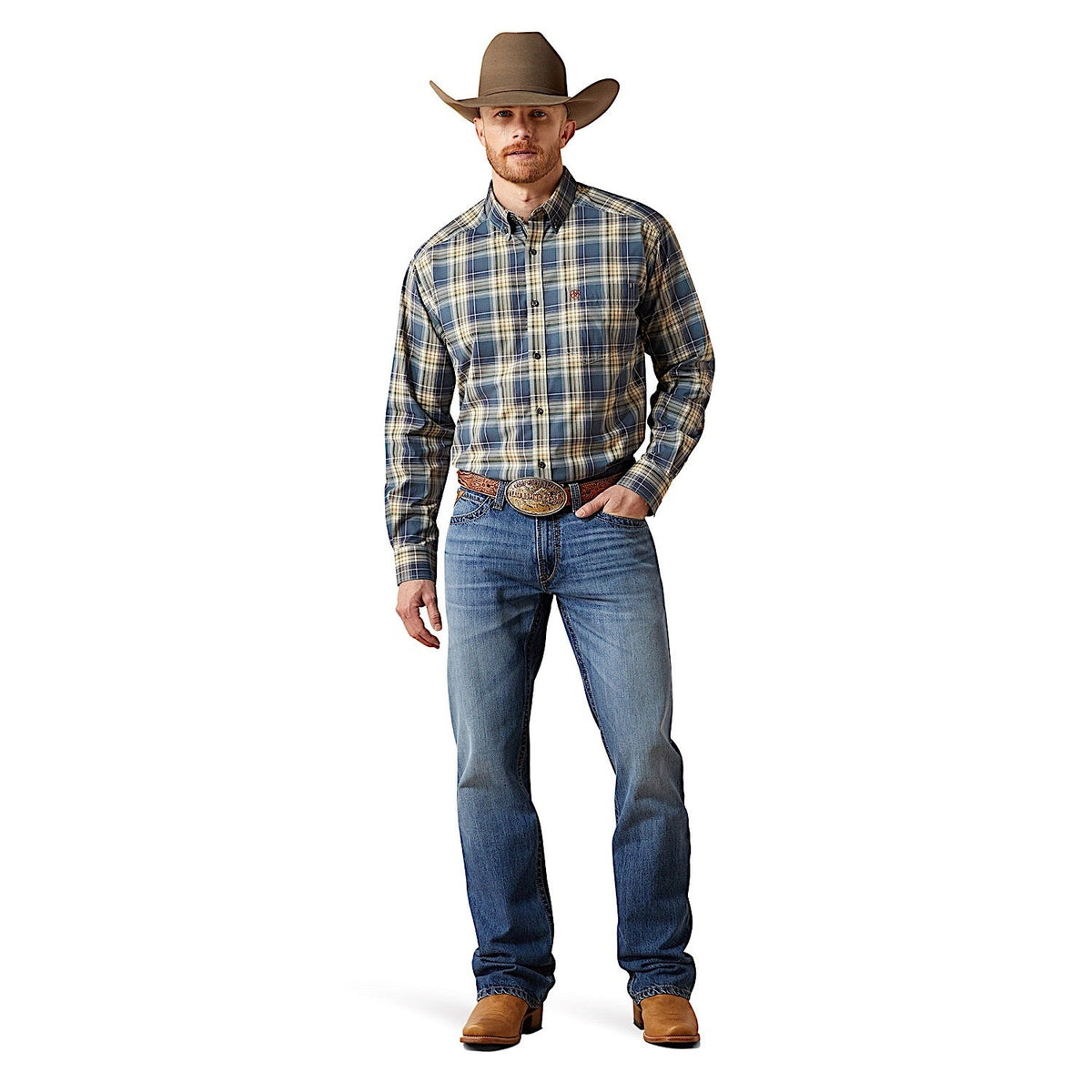 Ariat Men’s Pro Series Welch Classic Fit Shirt - Dark Blue