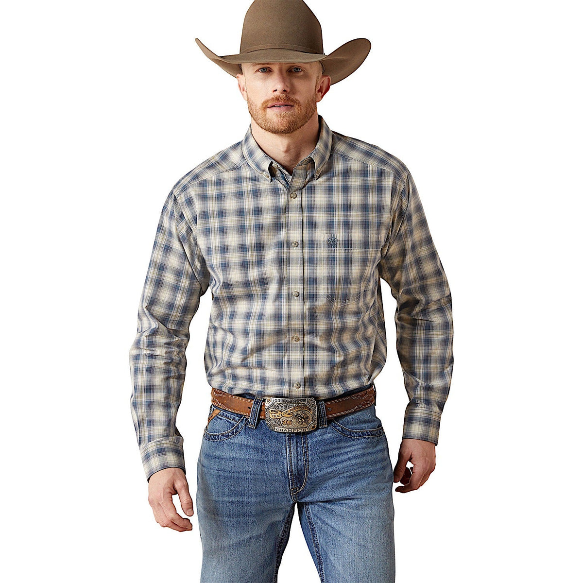 Ariat Men’s Pro Series Witten Classic Fit Shirt - Dark Blue