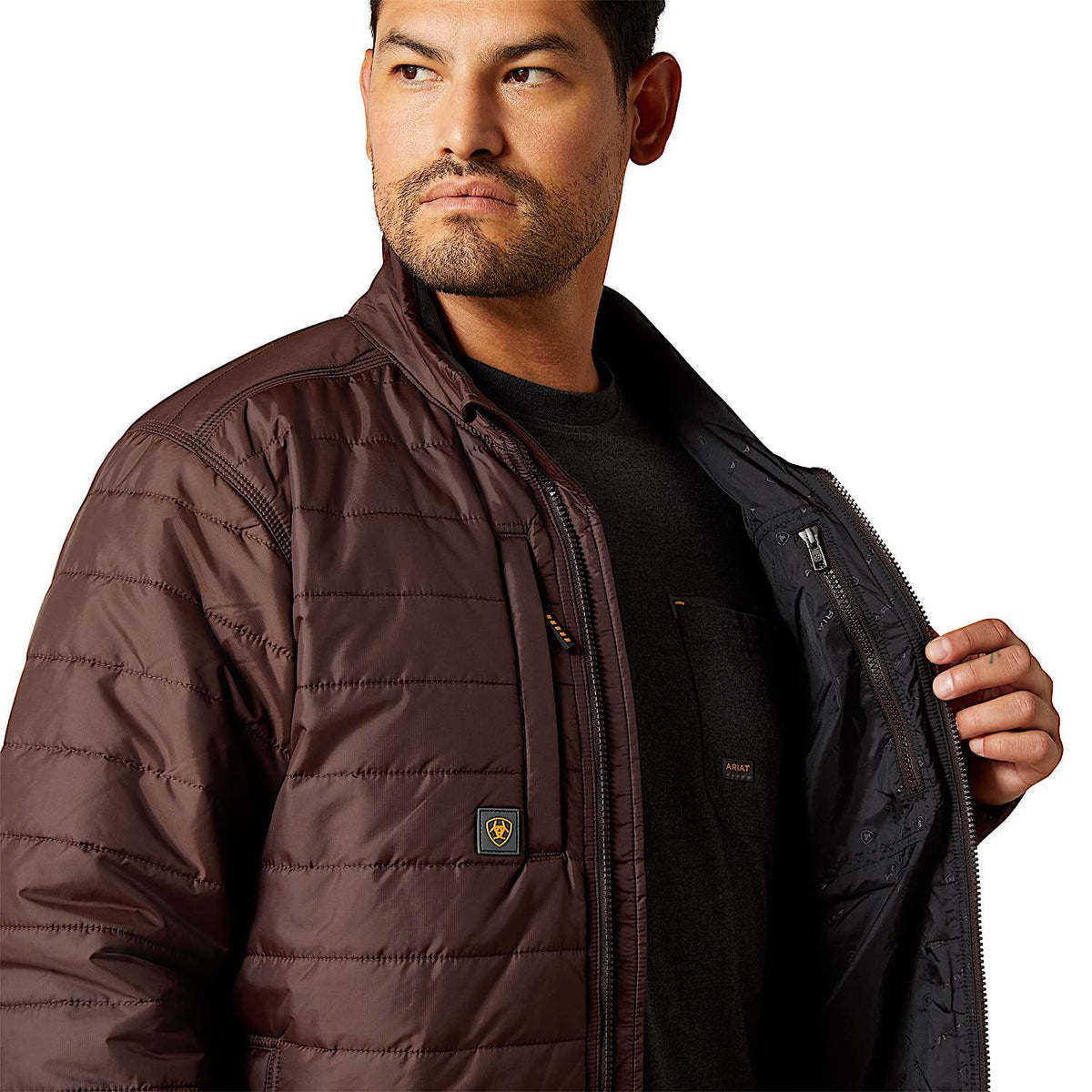 Ariat Mens Rebar Cordura Ripstop Lightweight Insulated Jacket - Mole