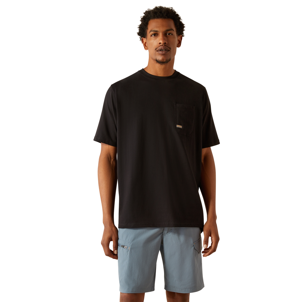 Ariat Mens Rebar Cotton Strong Hardhead T Shirt - Black