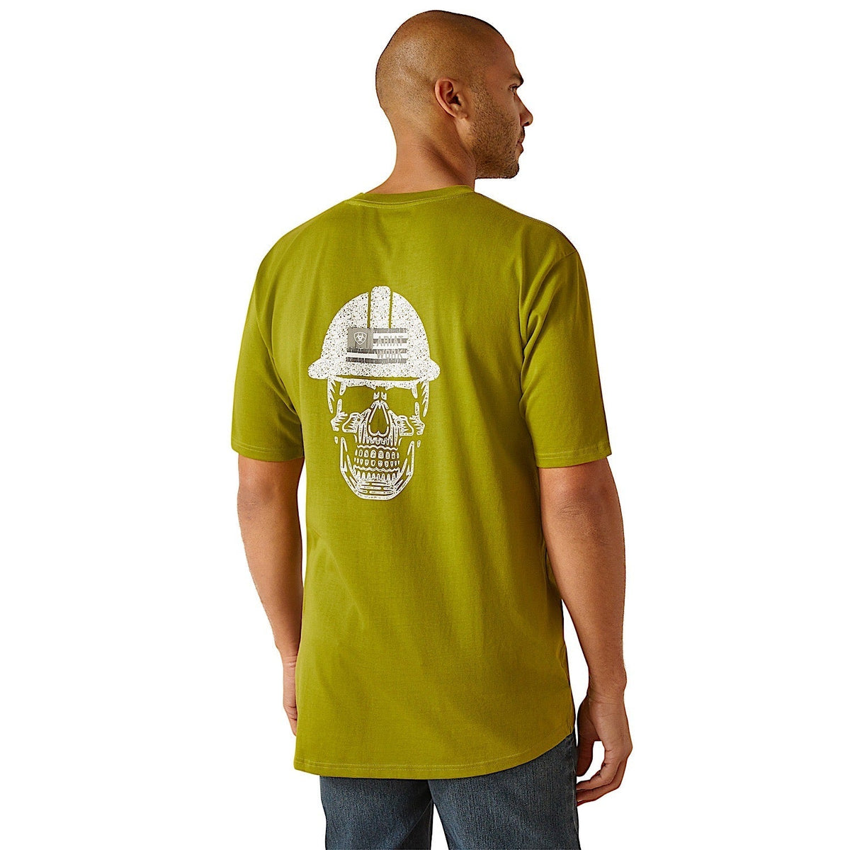 Ariat Mens Rebar Cotton Strong Roughneck Graphic T-Shirt - Going Green