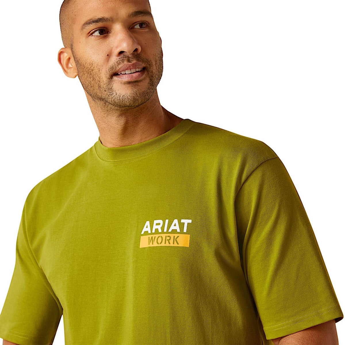 Ariat Mens Rebar Cotton Strong Roughneck Graphic T-Shirt - Going Green