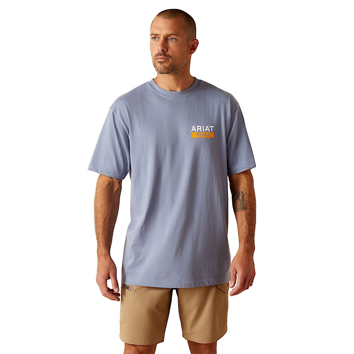 Ariat Men’s Rebar Cotton Strong Roughneck Graphic T-Shirt - Infinity Heather