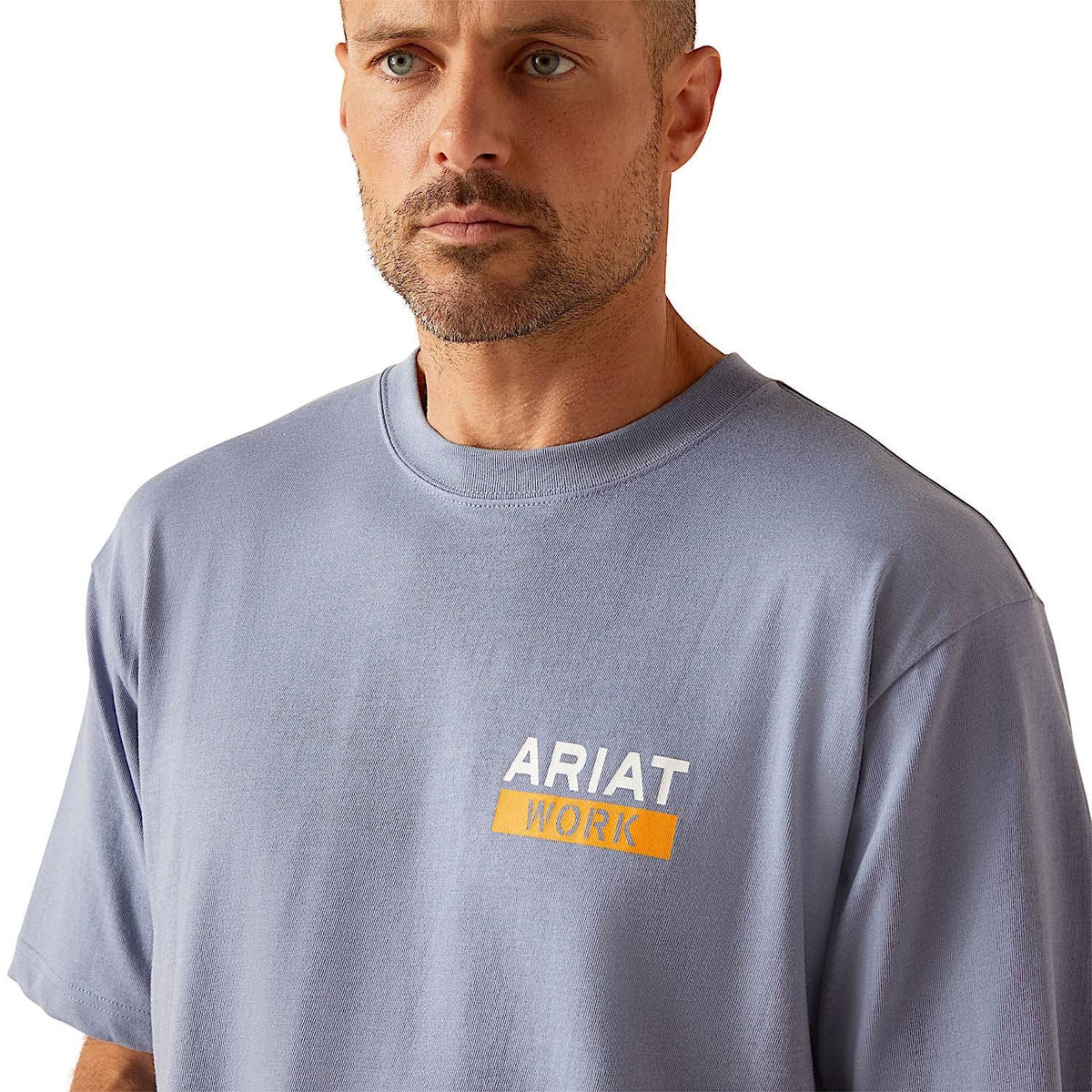 Ariat Men’s Rebar Cotton Strong Roughneck Graphic T-Shirt - Infinity Heather