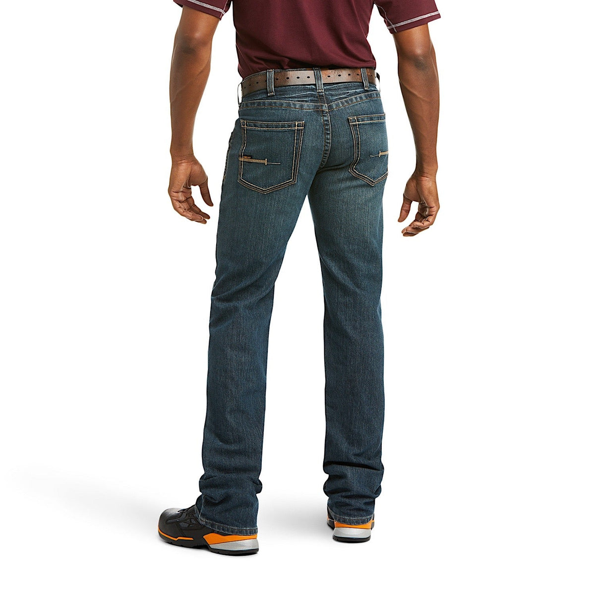 Ariat Men’s Rebar Fashion M5 Slim Fit Straight Leg Jean Ironside