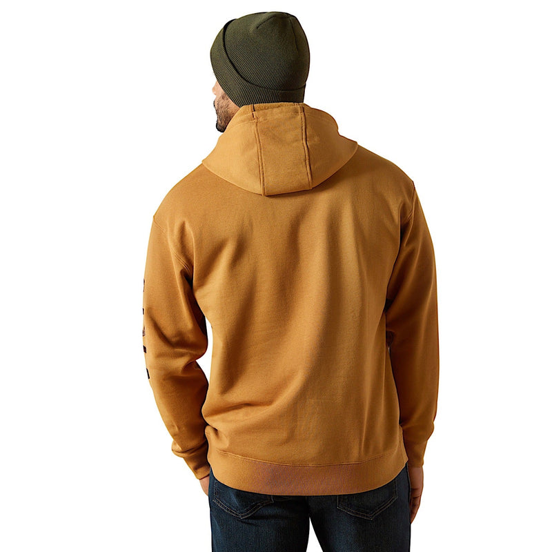 Ariat Mens Rebar Graphic Hoodie - Dijon/Mole