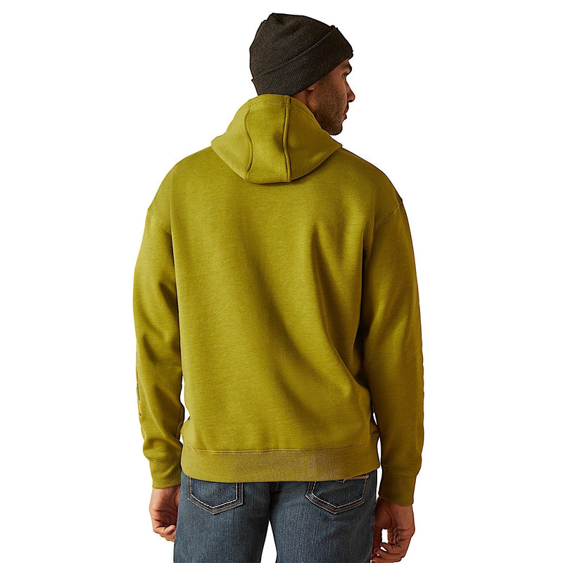 Ariat Men’s Rebar Graphic Hoodie - Going Green Heather