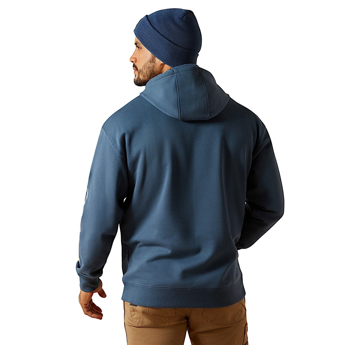 Ariat Mens Rebar Graphic Hoodie - Orion Blue/Dusty Blue