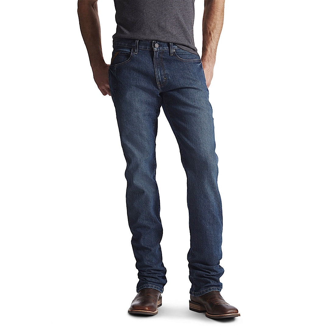Ariat Men’s Rebar M4 Durastretch Basic Low Rise Boot Cut Jean Carbine