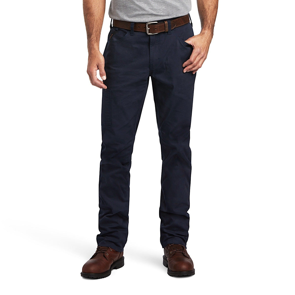 Ariat Men’s Rebar M4 Relaxed Straight DuraStrech Made Tough Pant Navy