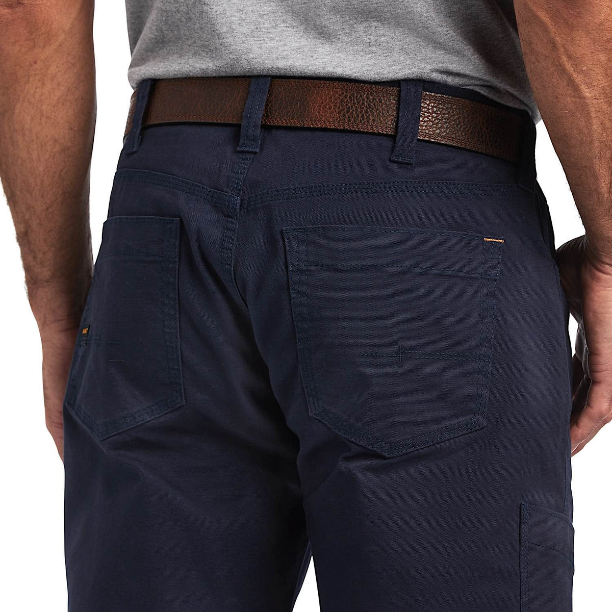 Ariat Men’s Rebar M4 Relaxed Straight DuraStrech Made Tough Pant Navy