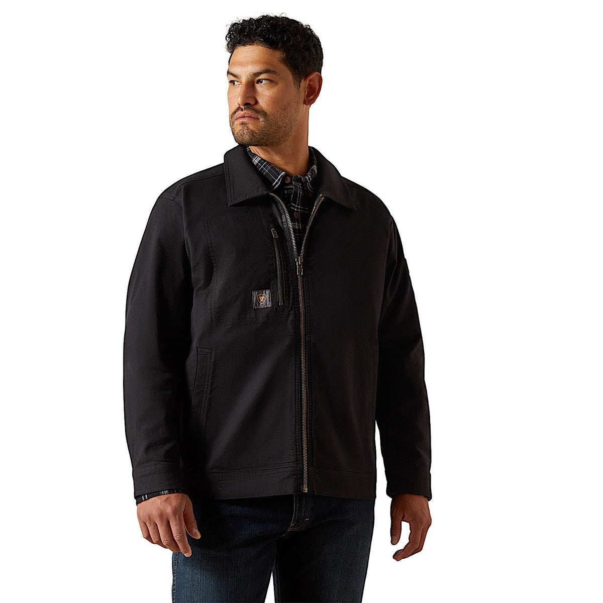 Ariat Mens Rebar Made Tough Shop Jacket - Black