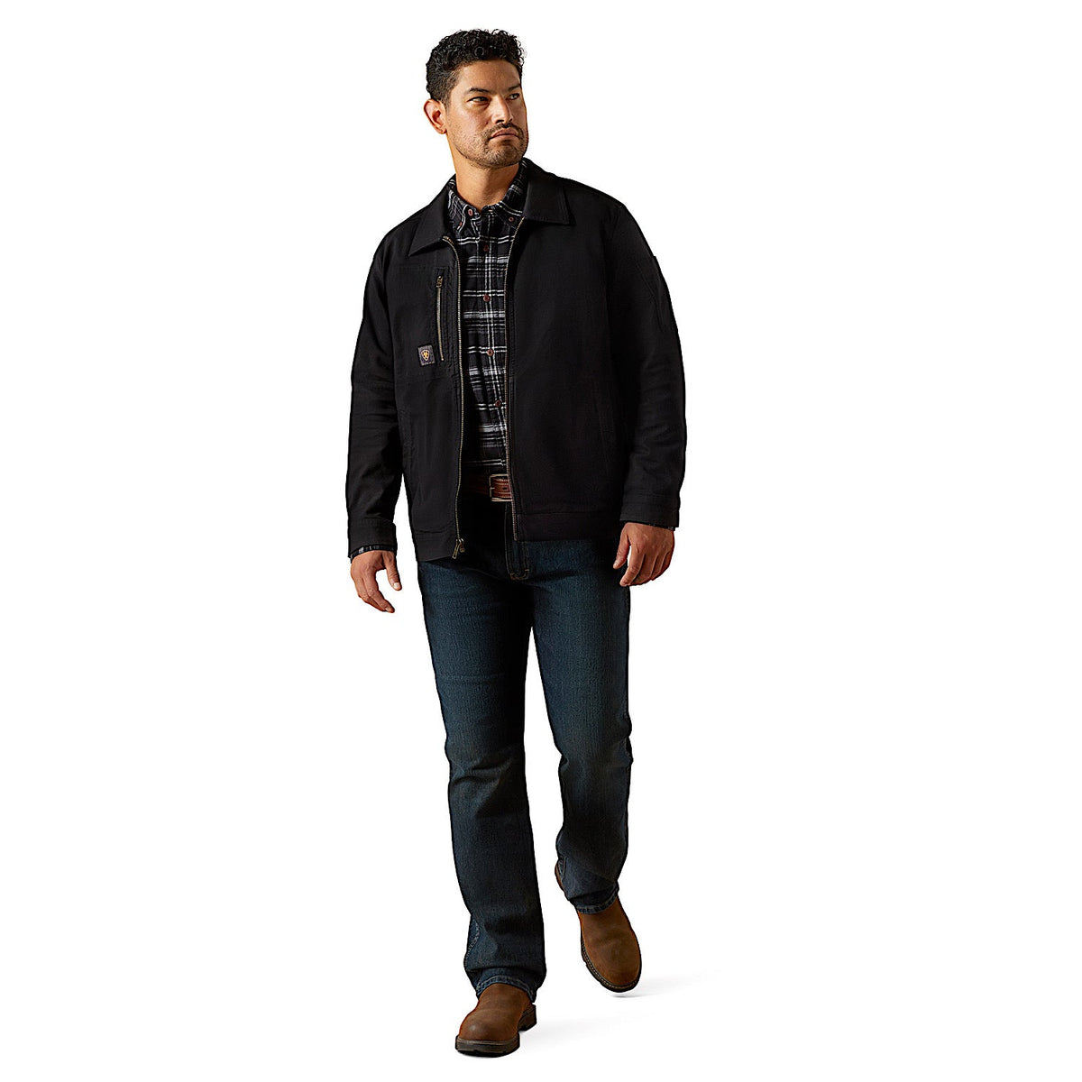 Ariat Mens Rebar Made Tough Shop Jacket - Black