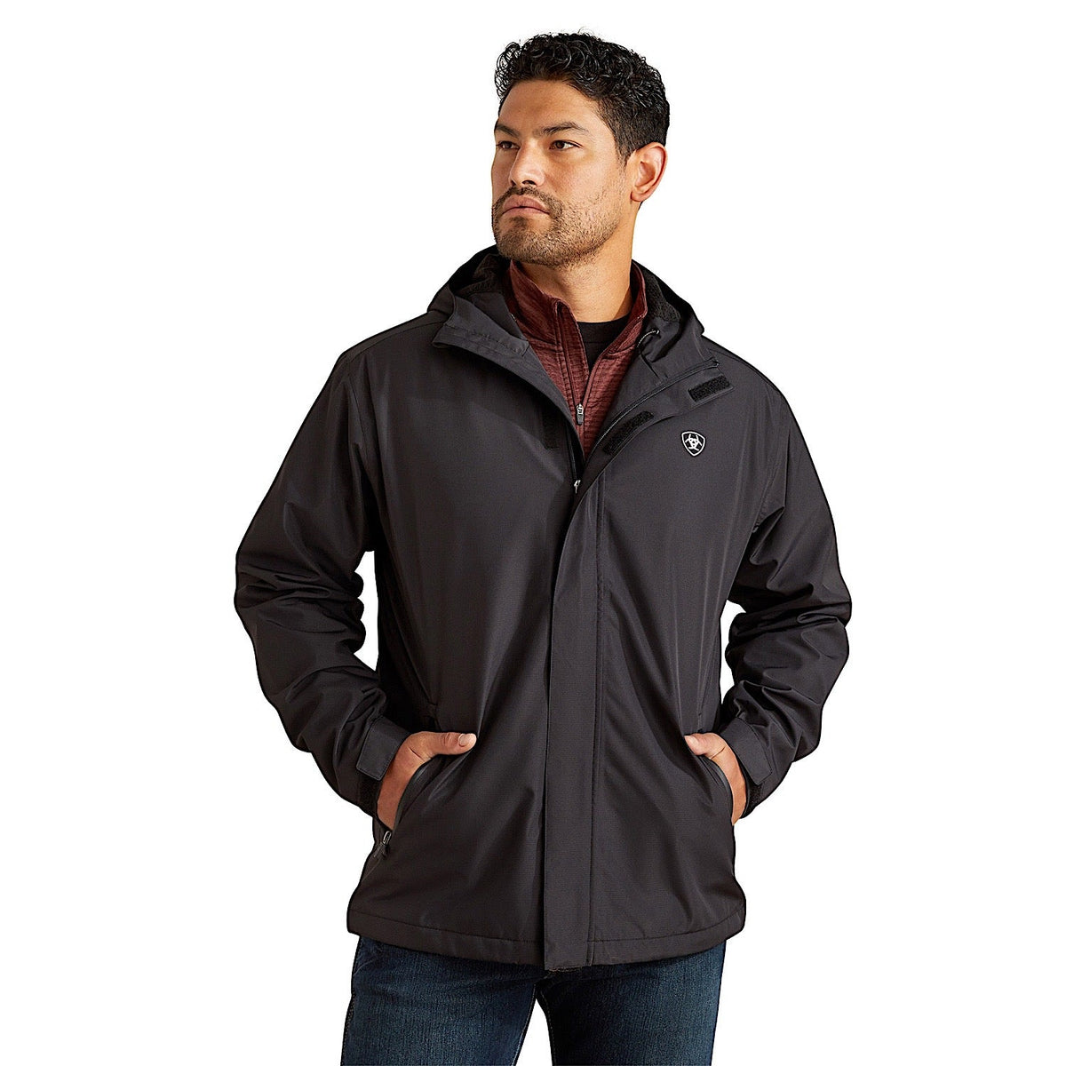 Ariat Mens Rebar Stormshell H20 Jacket - Black