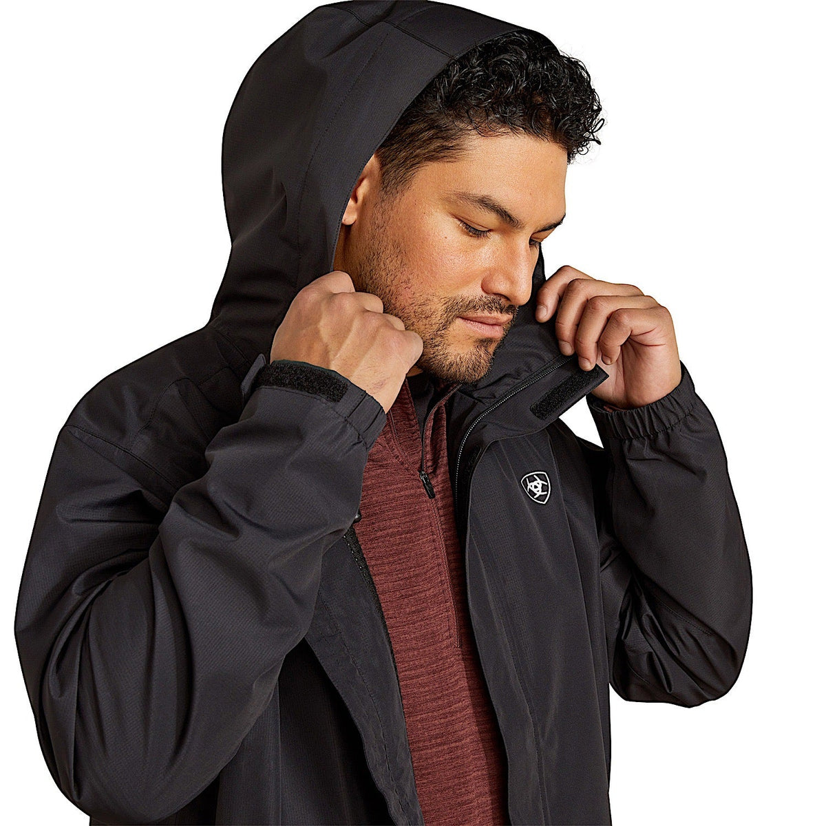 Ariat Mens Rebar Stormshell H20 Jacket - Black
