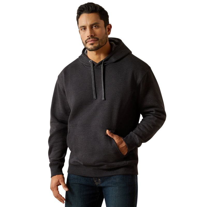 Ariat Mens Rebar Workman Bolt Hoodie - Charcoal Heather